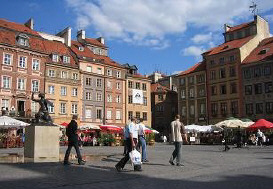 Central Square in Warsaw, Poland